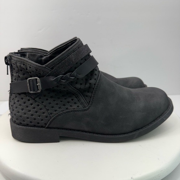 Blowfish Malibu Girls Keeping Up-k Ankle Boot Booties Charcoal Smoke Gray Sz 6 - Picture 4 of 11